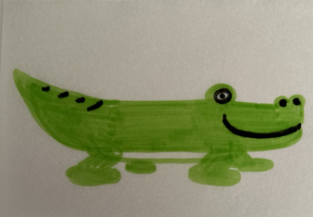 The little girl and the friendly crocodile&nbsp;(1)